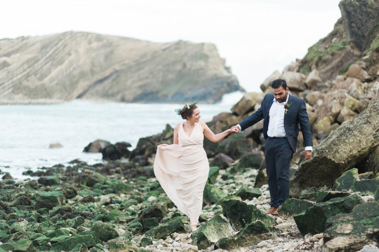 Annie Crossman Photography Lulworth Cove Durdle Door Dorset Engagement Shoot-053