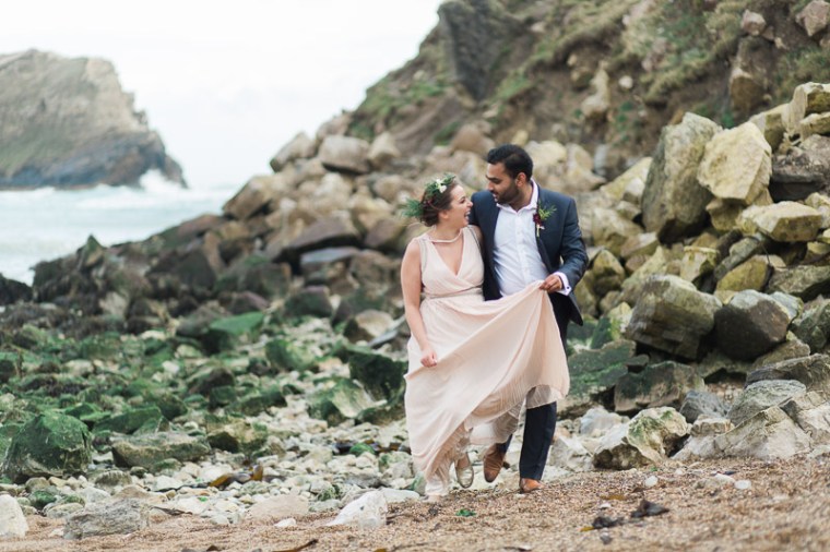 Annie Crossman Photography Lulworth Cove Durdle Door Dorset Engagement Shoot-056